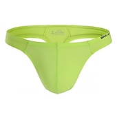 levne Pánské plavky-Pánské Plavky Swim slip Tanga na plavání Elastický pas Bez vzoru Prodyšné Yumuşak Venkovní Ležérní Denní Havajské stylové Černá Bílá Lehce elastické