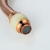 Χαμηλού Κόστους Αποσπώμενος Ψεκαστήρας-τραβήξτε έξω βρύση μίξερ νεροχύτη κουζίνας με ψεκαστήρα, 360 περιστρεφόμενες βρύσες κουζίνας με ψηλό τόξο, vintage μονή λαβή βρύση νερού δοχείου μιας τρύπας με κρύο ζεστό σωλήνα χρυσό ροζ χρυσό