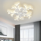 economico Ventilatore da soffitto con luci-Ventilatori A Soffitto A Led Dimmerabili Con Telecomando A Forma Di Fiore Design Da Incasso A Soffitto Con Paralume In Acrilico Lampadario Camera Da Letto Soggiorno