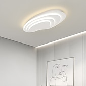 billige Taklamper med dimming-moderne taklampe som kan dimmes med fjernkontroll 56 cm innfelt taklampe akryl lampeskjerm lysekrone soverom stue