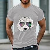 ieftine tricouri pentru bărbați mărimi plus-Bărbați Mărime Plus Mare înalt Tricou Tricouri Crewneck Negru Alb Bleumarin Mânecă scurtă În aer liber Ieșire Imprimeu Imprimeu Grafic Îmbrăcăminte Amestec Bumbac Șic Stradă Stilat Casual