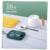 abordables Électroménager-chauffe-tasse à café étanche tasse intelligente chauffe-tasse à café sous-verre pour le réchauffement &amp; chauffage café boisson lait thé et chocolat chaud aluminium panneau métallique sûr fiable
