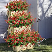 voordelige Kunstbloemen-1 st 7 vork eucalyptus kleine rozen plastic eucalyptus bladeren gesimuleerd watergras
