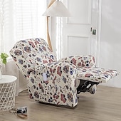cheap Recliner Chair Cover-Stretch Recliner Cover Recliner Covers 1 Seater Armchair Couch Slipcover with Elastic Loop, Anti-cat Scratch Furniture Protector for Kids, Pets, Dogs, Cats