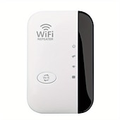 economico Router wireless-1pc wifi extender wifi range extender, ripetitore internet wireless, ripetitore di segnale fino a 2640sq. ft e 25 dispositivi, amplificatore a lungo raggio con porta Ethernet, configurazione a 1 tocco, punto di accesso
