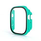 economico Cover per smartwatch-Custodia per orologi con protezione per lo schermo Compatibile con Apple Watch Ultra 49mm / Series 8 7 41mm 45mm / Series 6 5 4 SE 40mm 44mm / Series 3 2 1 38mm 42mm Resistente agli urti PC rigido