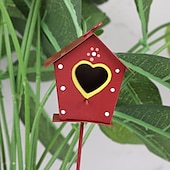 baratos Espanta-espíritos-1pc sinos de vento de flor de metal inserções de decoração micro-paisagem recortes de jardim moído para decoração de jardim de varanda de janela