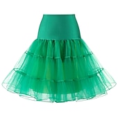 economico gonna sottoveste-Sottoveste da principessa anni &#039;50, gonna a cerchio, tutù sotto la gonna, crinolina, gonna in tulle, costume da donna, vintage, cosplay, festa/serata, ballo di fine anno, gonna corta/minigonna