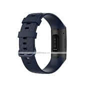 Недорогие Ремешки для часов Fitbit-Умный ремешок для часов для Фитбит Charge 4 / Charge 3 / Charge 3SE Мягкий силикон Умные часы Ремень Металлическая застежка Регулируется Дышащий Спортивный ремешок Замена Браслет