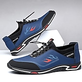 cheap Men&#039;s Sneakers-Men&#039;s Sporty Blue &amp; Black Sneakers - Durable Outdoor Shoes with Quick Lace System, Ideal for Hiking and Casual Wear