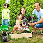 billige plantevekstposer-vokseposer, jordbærplanteposer med håndtak, 5/7/10 gallon kraftige ikke-vevde plantepotter for tomat, gulrot, løk, frukt, blomster og grønnsaker, hageutstyr