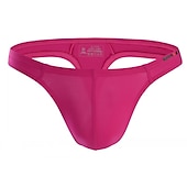 levne Pánské plavky-Pánské Plavky Swim slip Tanga na plavání Elastický pas Bez vzoru Prodyšné Yumuşak Venkovní Ležérní Denní Havajské stylové Černá Bílá Lehce elastické