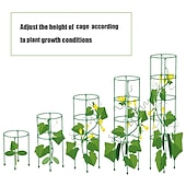 economico Giardinaggio-gabbie di pomodoro fai da te gabbie di supporto per piante traliccio da giardino regolabile multistrato assemblato per verdure frutta piante rampicanti vasi fiori viti