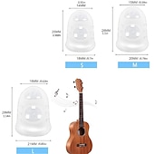 abordables Instrumentos musicales-10 unids/set dedal para dedos, guantes de silicona antiquemaduras para tocar la guitarra, protección para los dedos, guante artesanal diy, herramienta de cocina para coser