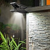 ieftine Luminile străzii-Lumină solară cu led pentru grădină, în aer liber, cu clipsare, cu senzor de mișcare, IP65, rezistentă la apă, pentru gard, punte, perete, cort de camping, terasă
