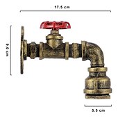 abordables Appliques murales LED-lightinthebox applique rétro lampe murale rétro industrielle lampe murale créative pour conduite d&#039;eau tieyi maximum 60w applicable à la chambre à coucher cuisine restaurant loft café bar couloir