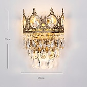 levne Vnitřní nástěnná světla-křišťálové vnitřní nástěnné svítidlo mosaz led severský styl obývací pokoj obchody kavárny ocelové nástěnné svítidlo 110-240v