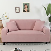 baratos Cobertura de Sofa-capas elásticas para sofá, capa de sofá secional cor de vinho para cães, capas para sofá de dois lugares, em forma de L, 3 lugares, em forma de U, poltrona, protetor de sofá lavável, macio e durável
