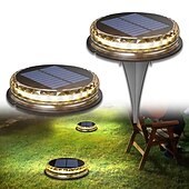 ieftine Lumini de sol-lumini solare cu led pentru gazon lumini la sol lumini solare în aer liber impermeabile în pământ pentru pasarelă peisaj trepte de gazon etc.