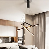 abordables Suspension-led pendentif lumière 3/5/7/9 têtes cluster design spoutnik design lustres pour salle à manger chambre lampes suspendues 110-240v seulement dimmable avec télécommande