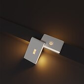 cheap Sensor Night Lights-PIR Motion Sensing Night Light USB Rechargeable LED Human Body Sensing Night Light Smart Light Control Wall Lamp for Room Wall Wardrobe Home Bathroom Shoe Cabinet Bedroom Lighting
