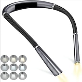 voordelige Leeslampjes-led-halsleeslampjes nieuwigheid flexibele nekverlichting handsfree boeklicht hanling leeslamp draagbare usb oplaadbare boekverlichting