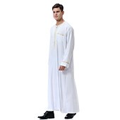 رخيصةأون عربي مسلم-رجالي رداء - روب ثوب / جبة ديني سعودي عربي العربية مسلم رمضان بالغين / قمصان الرضعثوب الراقص