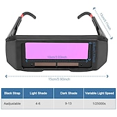 billiga Reparationsverktyg-solar auto mörkare svetsglasögon svetsglasögon säkerhetsskydd svetsmask hjälm med justerbar skugga ögon glasögon mask anti-flog glasögon