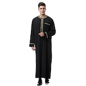 رخيصةأون عربي مسلم-رجالي رداء - روب ثوب / جبة ديني سعودي عربي العربية مسلم رمضان بالغين / قمصان الرضعثوب الراقص