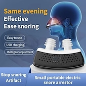 cheap Personal Protection-1pc Intelligent Anti Snoring Device For Adults Magic Device For Preventing Snoring Home Snoring Respirator For Male Snorers 6-step Adjustment Of Anti Snoring Drugs For Male Snorers