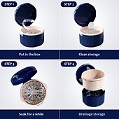 cheap Bathroom Organizer-Denture Case, Denture Box, Retainer Holder Box, Denture Storage Case