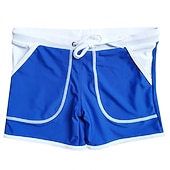 economico Costumi da Bagno per Uomini-Per uomo Costumi da bagno Pantaloncini da mare Boxer da mare Pantaloncini da bagno boxer Pantaloncini Tasche Liscio Comfort Traspirante Esterno Giornaliero Per uscire Sportivo Hawaiano Nero Rosso