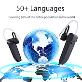 זול אוזניות אלחוטיות אמיתיות TWS-Peiko Language Translator אוזניות חכמות תומכות ב-32 שפות &amp;אמפר; מתרגם קולי מקוון 44 מבטא בזמן אמת תומך ב-11 שפות תרגום קול לא מקוון, עם חיבור bt אוזניות בודדות