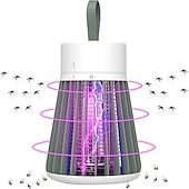 Недорогие Ошибка Zapper-Перезаряжаемый уничтожитель комаров и мух для внутреннего освещения с подвесной петлей, электрическая лампа для уничтожения, портативная светодиодная ловушка с usb для домашней спальни, кемпинга на