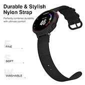 baratos Relógios Garmin-Pulseiras de Relógio para Garmin Forerunner 220/230/235/620/630/735XT Approach S20 / S6 / S5 Náilon Substituição Alça com ferramenta de remoção Ajustável Respirável Pulseira Esportiva Pulseira