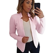 billiga Blazers och kostymer-kvinnors nya mode kavaj långärmad cardigan casual jacka topp