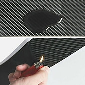 رخيصةأون أدوات حماية وتصميم هيكل السيارات-starfire 90cm car rear trunk bumper carbon fiber sticker anti-scratch anti-collision protection cover strip trunk sill guard decal
