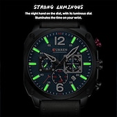levne Quartz hodinky-CURREN pánské digitální hodinky kalendář sportovní muži chronograf elektrické hodinky vojenské top značka luxusní pravá kůže pánské hodinky dárky pro otce