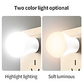economico Lampadine LED a sfera-luce notturna portatile mini usb protezione per gli occhi, luce di emergenza luce di alimentazione mobile, luci usb di notte lampadina plug-in per camera da letto, bagno, asilo nido, corridoio,