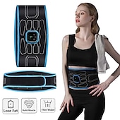 ieftine Aparat de Masaj-EMS stimulator muscular centura de slăbit corporală abdominală, antrenor electric inteligent pentru abs, braț, talie, pierdere în greutate, centură de vibrații de fitness