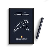 זול הדפסי מפות העולם-אימולה מונקו מסלול מסלול בד ציור קיר אמנות פוסטר נורדי אסתטי מרוץ מוטורי תמונה לעיצוב הבית