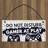 Недорогие таблички из дерева на стену-1 шт. настенная подвеска для игр, табличка с игровым рисунком, аксессуары для декора, для зоомагазина, кафе, декор комнаты, предметы домашнего обихода 4 &#039;&#039;x 8&#039;&#039; (10 см x 20 см)