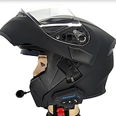 preiswerte Motorradhelm-Kopfhörer-Motorrad Bluetooth 5.0 Helm-Gegensprechanlage drahtloses Freisprech-Telefonanruf-Kit Stereo-Anti-Interferenz-Interphone-Musik-Player