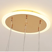 olcso Csillárok-40 cm-es szabályozható földgömb design fürt design függő könnyűfém réteges fordított festett felületek sziget északi stílus 220-240v