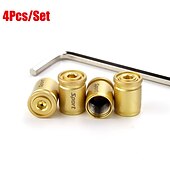 economico Attrezzi per riparazione auto-Capi valvola anti-furto StarFire 4pz - Coprivolante in lega di zinco in stile sportivo impermeabili e decorativi per ruote
