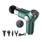 economico Massaggiatori per corpo-pistola per massaggio ad alta frequenza mini lcd 32 velocità fascia pistola massaggiatore muscolare rilassamento corpo relax fitness
