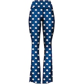 halpa Pohjat-Retro / vintage 1960 luku 1970 luku Housut Bell Bottom Housut Leveälahkeiset housut Hippi Naamiaispuku Naisten Arki-asut Tyttöjen polttarit Pride-paraati Aikuisten Housut