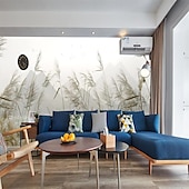 voordelige Behang-cool wallpapers natuur behang muurschildering 3d woondecoratie riet wandbekleding canvas materiaal zelfklevend behang muurschildering wanddoek kamer wandbekleding