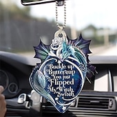 cheap Car Pendants &amp; Ornaments-StarFire New Arrival Blue Moon With Dragon Lover Car Hanging Ornament Holiday Decoration Home Decoration Hanging Ornament