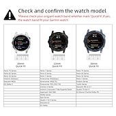 Недорогие Ремешки для часов Garmin-Ремешок для часов для Garmin Fenix 7S Pro 6S 5S Plus Epix Pro 42mm Approach S70 42mm Instinct 2S Descent Mk2S D2 Delta S 20mm силиконовый Замена Ремень Быстрая посадка 22 мм Спортивный ремешок Браслет